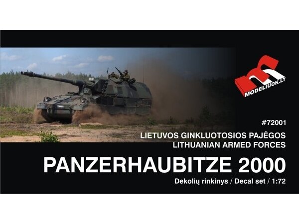 Modeliuok - Panzerhaubitze 2000 декали для Литовской армии, 1/72, 72001 Modeliuok - Panzerhaubitze 2000 декали для Литовской армии, 1/72, 72001