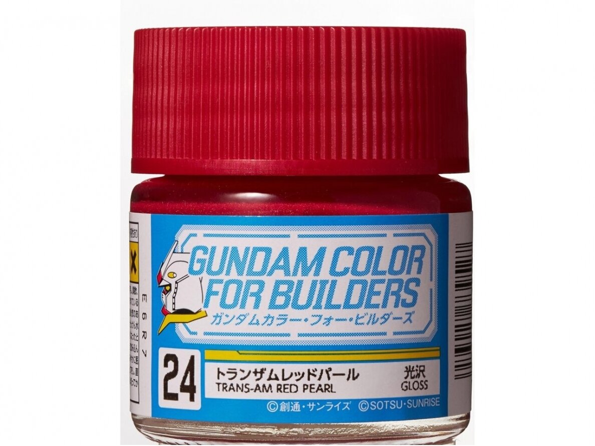 Mr.Hobby - Gundam Color For Builders serijos dažai TRANS-AM RED PEARL, 10 ml, UG-24 Mr.Hobby - Gundam Color For Builders serijos dažai TRANS-AM RED PEARL, 10 ml, UG-24