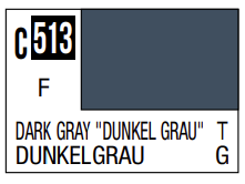 Mr.Hobby - Mr.Color serijos nitro dažai C-513 Dark Gray "Dunkel Grau", 10ml
