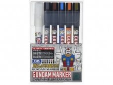 Mr.Hobby - Gundam Pouring Inking Pen Set набор маркеров, GMS-122