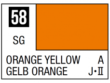 Mr.Hobby - Mr.Color serijos nitro dažai C-058 Orange Yellow, 10ml
