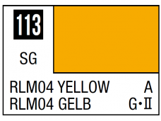 Mr.Hobby - Mr.Color serijos nitro dažai C-113 RLM04 Yellow, 10ml Mr.Hobby - Mr.Color serijos nitro dažai C-113 RLM04 Yellow, 10ml