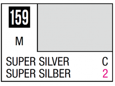 Mr.Hobby - Mr.Color serijos nitro dažai C-159 Super Silver, 10ml
