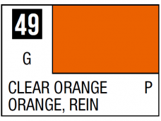Mr.Hobby - Mr.Color serijos nitro dažai C-049 Clear Orange, 10ml