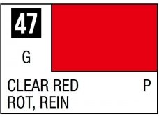 Mr.Hobby - Mr.Color serijos nitro dažai C-047 Clear Red, 10ml