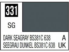 Mr.Hobby - Mr.Color serijos nitro dažai C-331 Dark Seagray BS381C 638, 10ml