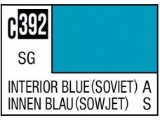 Mr.Hobby - Mr.Color serijos nitro dažai C-392 Interior Blue Soviet, 10ml Mr.Hobby - Mr.Color serijos nitro dažai C-392 Interior Blue Soviet, 10ml