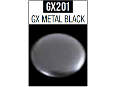 Mr.Hobby - Mr.Metallic color GX serijos dažai Metal Black, 18 ml, GX-201