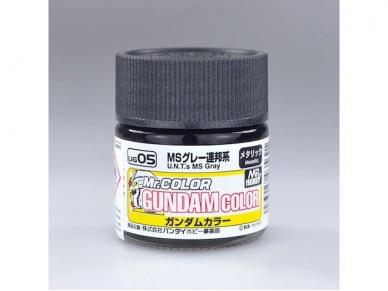 Mr.Hobby - Gundam Color paint MS Grey (metallic), 10 ml, UG-05