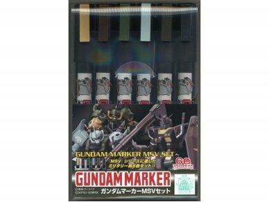Mr.Hobby - Gundam Marker MSV Set marķieru komplekts, GMS-127