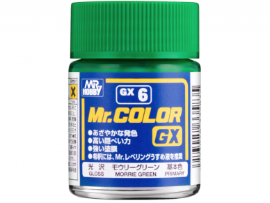 Mr.Hobby - GX serijos nitro dažai Morrie Green, 18 ml, GX-6