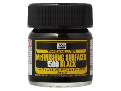Mr.Hobby - Mr. Finishing Surfacer gruntas 1500 juodas, 40 ml, SF-288
