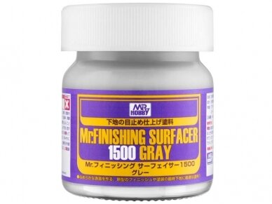 Mr.Hobby - Mr.Finishing Surfacer 1500 Gray gruntskrāsas, 40 ml, SF-289