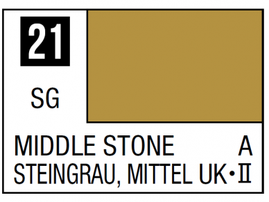 Mr.Hobby - Mr.Color serijos nitro dažai C-021 Middle Stone, 10ml Mr.Hobby - Mr.Color serijos nitro dažai C-021 Middle Stone, 10ml