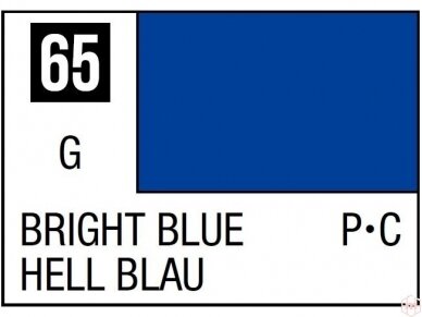 Mr.Hobby - Mr.Color serijos nitro dažai C-065 Bright Blue, 10ml