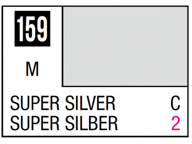 Mr.Hobby - Mr.Color C-159 Super Silver, 10ml Mr.Hobby - Mr.Color C-159 Super Silver, 10ml