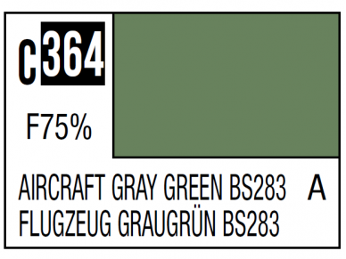 Mr.Hobby - Mr.Color serijos nitro dažai C-364 Aircraft Gray Green BS283, 10ml