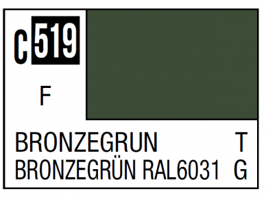 Mr.Hobby - Mr.Color serijos nitro dažai C-519 Bronzegrün, 10ml