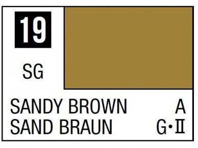 Mr.Hobby - Mr.Color serijos nitro dažai C-019 Sandy Brown, 10ml