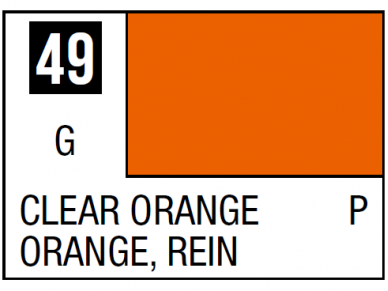 Mr.Hobby - Mr.Color serijos nitro dažai C-049 Clear Orange, 10ml