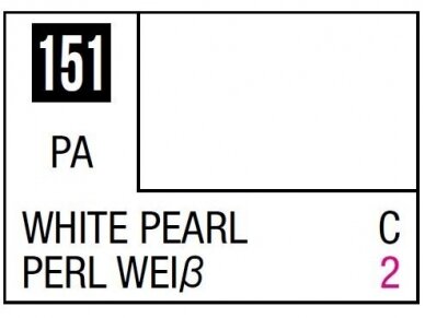 Mr.Hobby - Mr.Color serijos nitro dažai C-151 White Pearl, 10ml