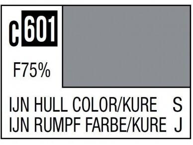 Mr.Hobby - Mr.Color serijos nitro dažai C-601 IJN Hull Color Kure, 10ml Mr.Hobby - Mr.Color serijos nitro dažai C-601 IJN Hull Color Kure, 10ml