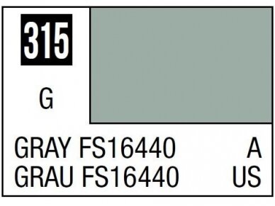 Mr.Hobby - Mr.Color serijos nitro dažai C-315 Gray FS16440, 10ml