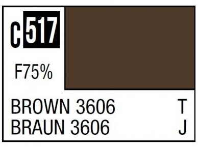 Mr.Hobby - Mr.Color serijos nitro dažai C-517 Brown 3606, 10ml