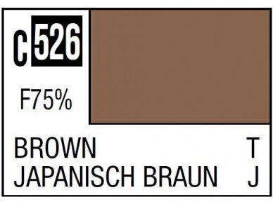 Mr.Hobby - Mr.Color serijos nitro dažai C-526 Brown, 10ml Mr.Hobby - Mr.Color serijos nitro dažai C-526 Brown, 10ml