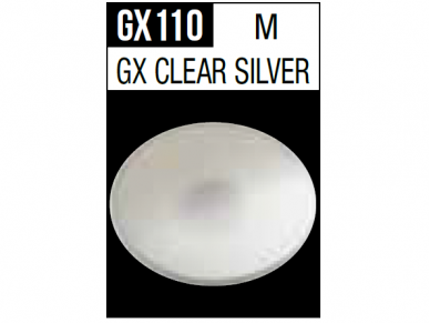 Mr.Hobby - Mr.Metallic color GX serijos akriliniai dažai Clear Silver, 18 ml, GX-110