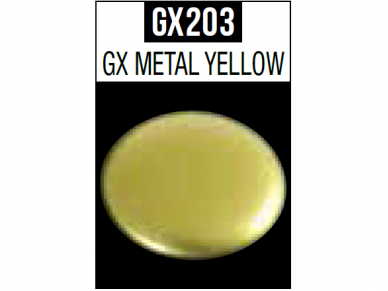 Mr.Hobby - Mr.Color GX Metal Yellow, 18 ml, GX-203 Mr.Hobby - Mr.Color GX Metal Yellow, 18 ml, GX-203