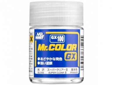 Mr.Hobby - Mr.Color Super Clear III Gloss, 18 ml, GX-100