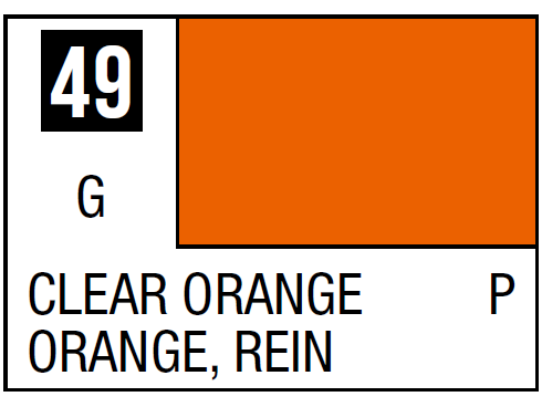 Mr.Hobby - Mr.Color C-049 Clear Orange, 10ml Mr.Hobby - Mr.Color C-049 Clear Orange, 10ml