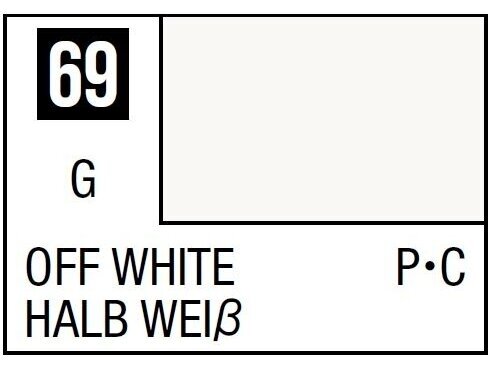 Mr.Hobby - Mr.Color C-069 Off White, 10ml Mr.Hobby - Mr.Color C-069 Off White, 10ml