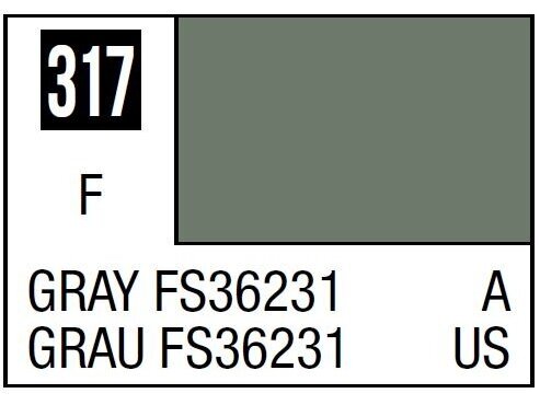 Mr.Hobby - Mr.Color C-317 FS36231 Gray, 10ml Mr.Hobby - Mr.Color C-317 FS36231 Gray, 10ml