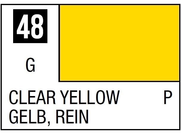 Mr.Hobby - Mr.Color C-048 Clear Yellow, 10ml Mr.Hobby - Mr.Color C-048 Clear Yellow, 10ml