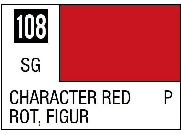 Mr.Hobby - Mr.Color serijos nitro dažai C-108 Character Red, 10ml Mr.Hobby - Mr.Color serijos nitro dažai C-108 Character Red, 10ml