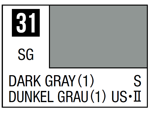 Mr.Hobby - Mr.Color C-031 Dark Gray (1), 10ml Mr.Hobby - Mr.Color C-031 Dark Gray (1), 10ml