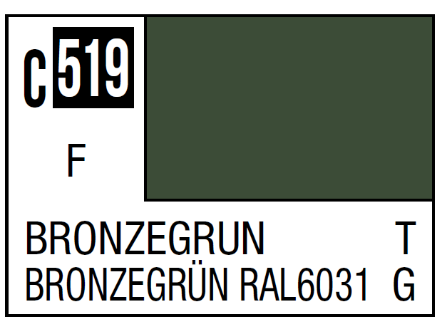 Mr.Hobby - Mr.Color C-519 Bronzegrün, 10ml Mr.Hobby - Mr.Color C-519 Bronzegrün, 10ml
