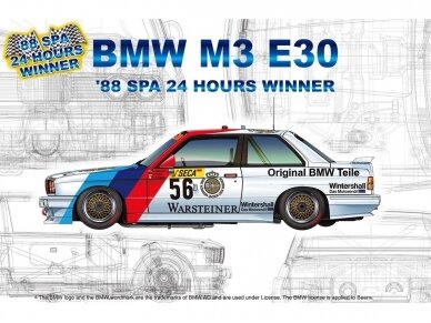 NuNu - BMW M3 E30 GroupA 1988 SPA 24 Hours Winner, 1/24. 24017
