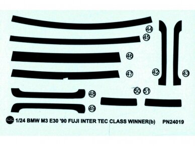 NuNu - BMW M3 E30 Gr.A 1990 Inter TEC Class Winner In Fuji Speedway, 1/24. 24019 12