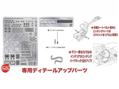 NuNu - Toyota Celica GT-FOUR ST165. 1991 Tour de Corse Modelio papildymų rinkinys, 1/24, E24015 2