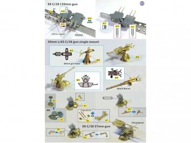 Very Fire - The Battleship Bismarck For Tamiya Add-on, 1/350, VF350003 3 Very Fire - The Battleship Bismarck For Tamiya Add-on, 1/350, VF350003 3