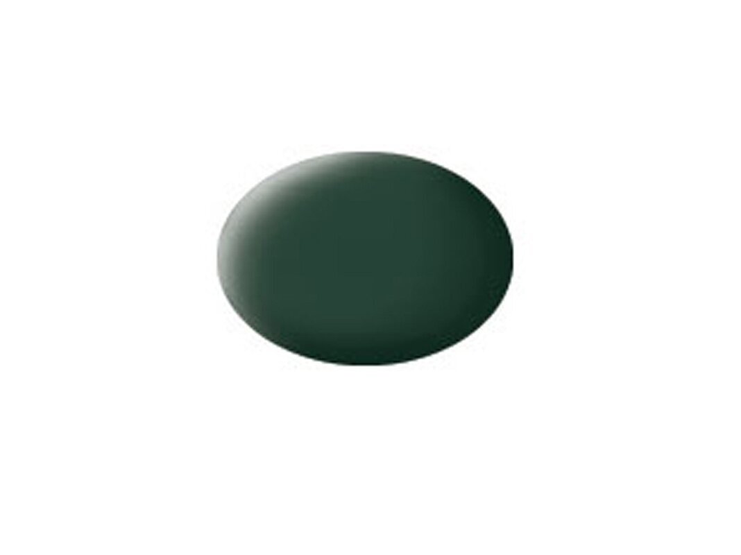 Revell - Aqua Color, Dark Green (RAF), Matt, 18ml, 68 1 Revell - Aqua Color, Dark Green (RAF), Matt, 18ml, 68 1