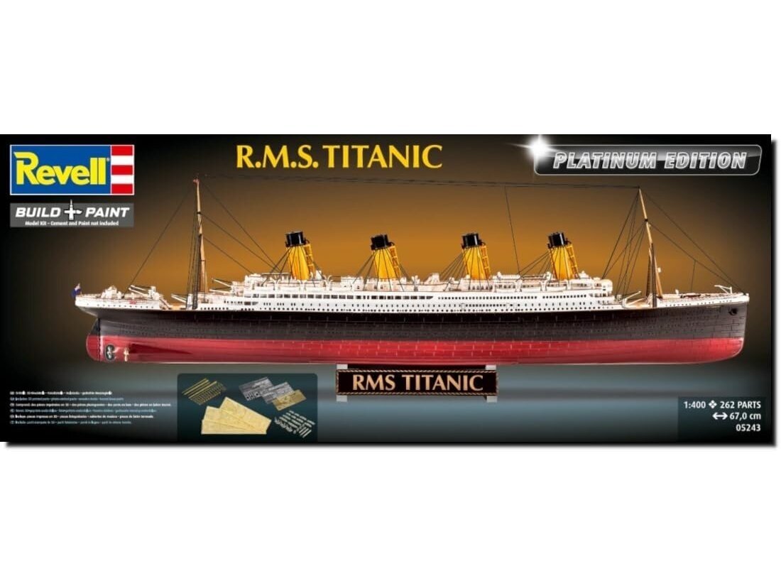 Revell - R.M.S. Titanic Platinum Edition, 1/400, 05243 Revell - R.M.S. Titanic Platinum Edition, 1/400, 05243