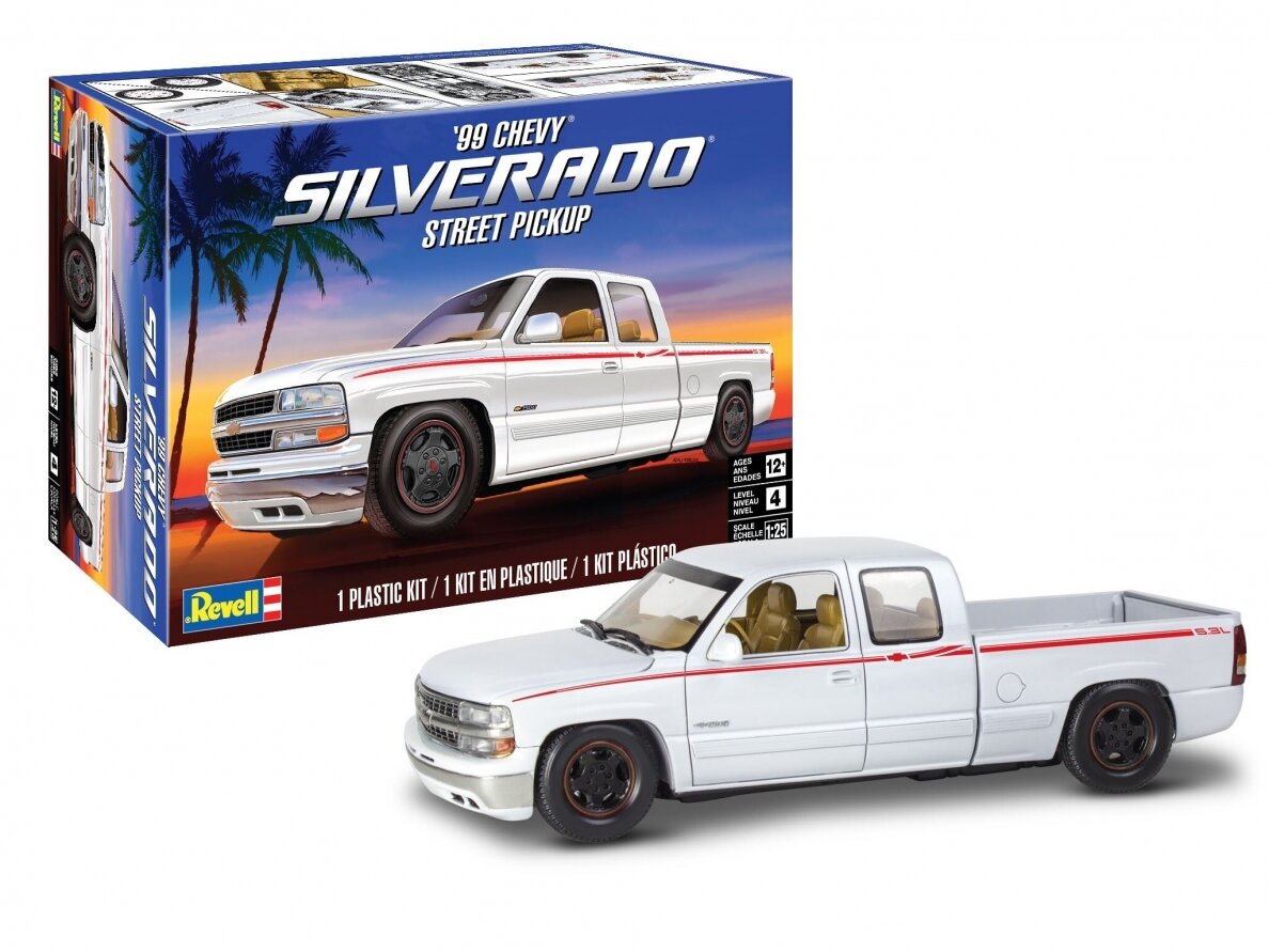 Revell - 1999 Chevy Silverado Custom Pickup, 1/24, 14538 Revell - 1999 Chevy Silverado Custom Pickup, 1/24, 14538