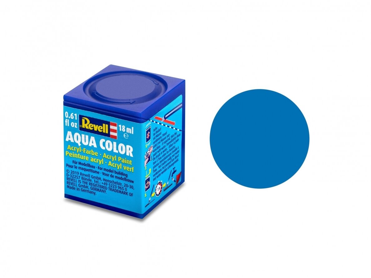 Revell - Aqua Color, Blue, Matt, RAL 5000, 18ml, 56 Revell - Aqua Color, Blue, Matt, RAL 5000, 18ml, 56