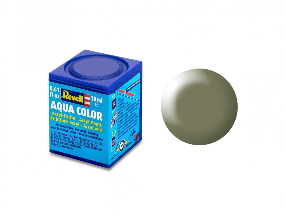 Revell - Aqua Color, Greyish Green, Silk, 18ml, 362