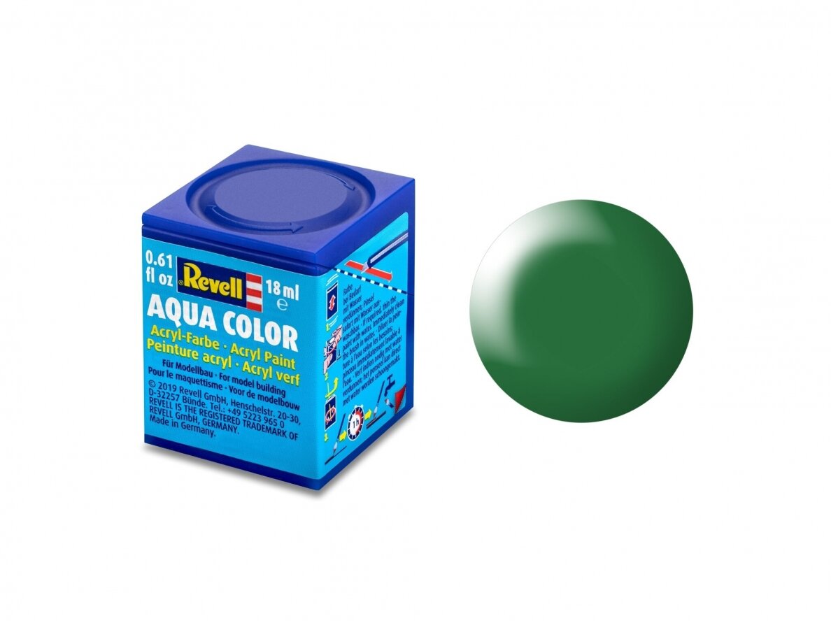 Revell - Aqua Color, Leaf Green, Silk, 18ml, 364 Revell - Aqua Color, Leaf Green, Silk, 18ml, 364