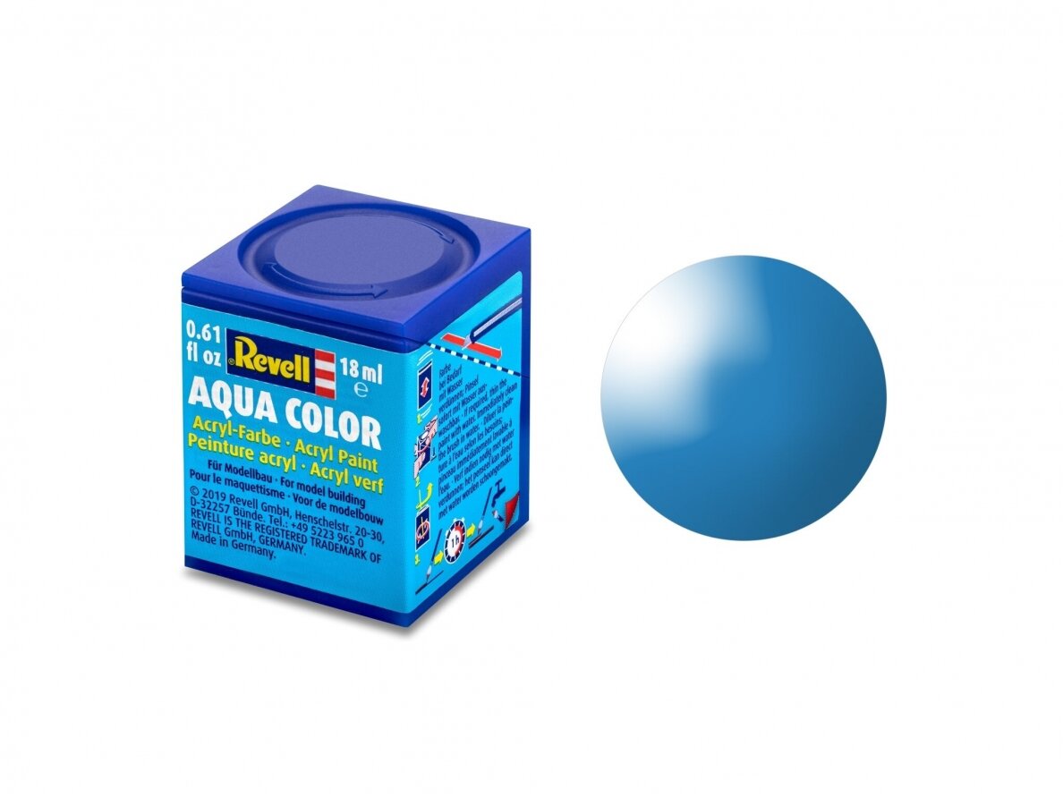 Revell - Aqua Color, Light Blue, Gloss, 18ml, 50 Revell - Aqua Color, Light Blue, Gloss, 18ml, 50